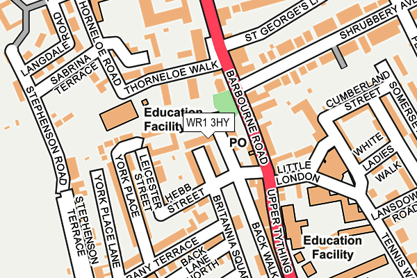 WR1 3HY map - OS OpenMap – Local (Ordnance Survey) WR1 3HY map - OS OpenMap – Local (Ordnance Survey)