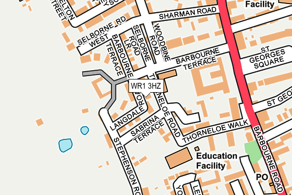 WR1 3HZ map - OS OpenMap – Local (Ordnance Survey) WR1 3HZ map - OS OpenMap – Local (Ordnance Survey)