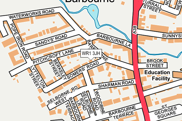 WR1 3JH map - OS OpenMap – Local (Ordnance Survey) WR1 3JH map - OS OpenMap – Local (Ordnance Survey)