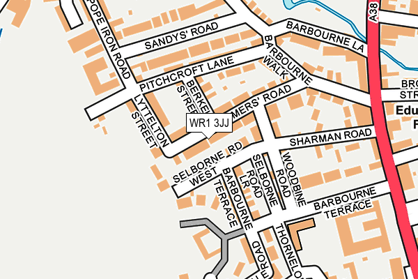 WR1 3JJ map - OS OpenMap – Local (Ordnance Survey) WR1 3JJ map - OS OpenMap – Local (Ordnance Survey)