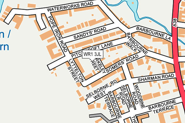 WR1 3JL map - OS OpenMap – Local (Ordnance Survey) WR1 3JL map - OS OpenMap – Local (Ordnance Survey)
