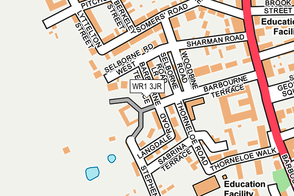 WR1 3JR map - OS OpenMap – Local (Ordnance Survey) WR1 3JR map - OS OpenMap – Local (Ordnance Survey)