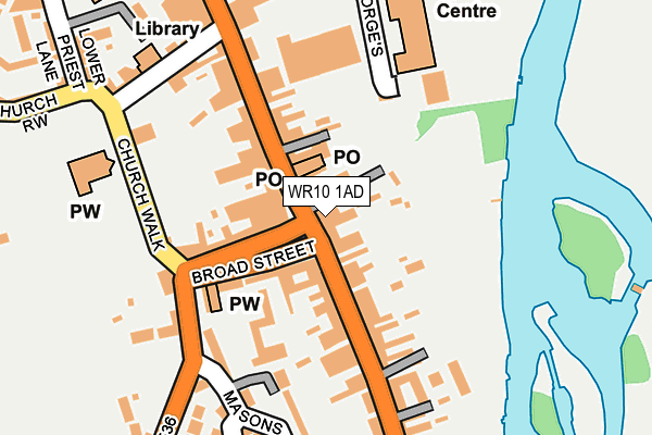 WR10 1AD map - OS OpenMap – Local (Ordnance Survey) WR10 1AD map - OS OpenMap – Local (Ordnance Survey)