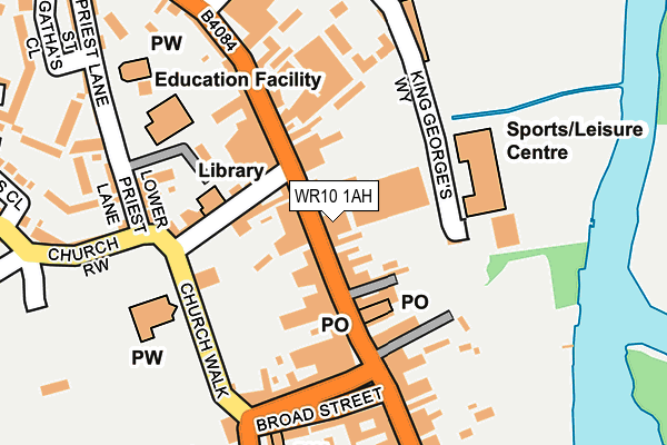 WR10 1AH map - OS OpenMap – Local (Ordnance Survey) WR10 1AH map - OS OpenMap – Local (Ordnance Survey)