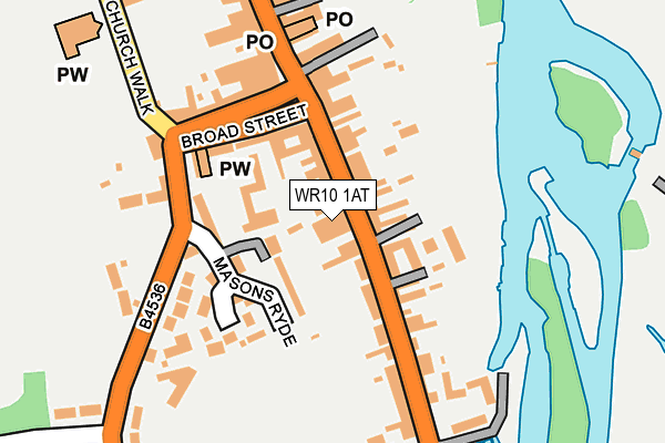 WR10 1AT map - OS OpenMap – Local (Ordnance Survey) WR10 1AT map - OS OpenMap – Local (Ordnance Survey)