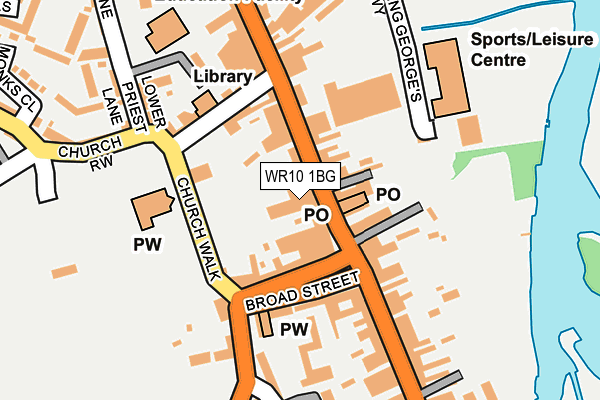 WR10 1BG map - OS OpenMap – Local (Ordnance Survey) WR10 1BG map - OS OpenMap – Local (Ordnance Survey)