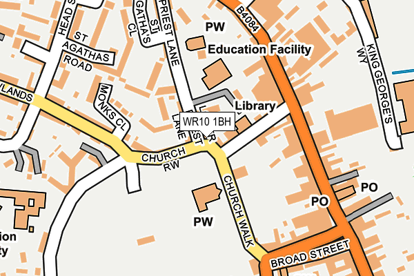 WR10 1BH map - OS OpenMap – Local (Ordnance Survey) WR10 1BH map - OS OpenMap – Local (Ordnance Survey)