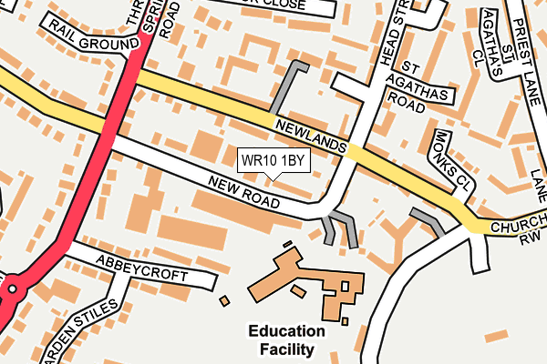 WR10 1BY map - OS OpenMap – Local (Ordnance Survey) WR10 1BY map - OS OpenMap – Local (Ordnance Survey)