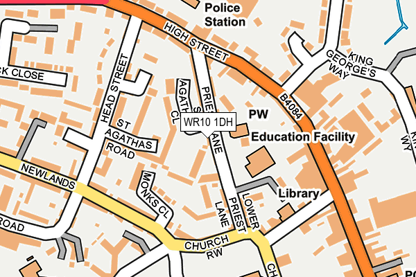 WR10 1DH map - OS OpenMap – Local (Ordnance Survey) WR10 1DH map - OS OpenMap – Local (Ordnance Survey)