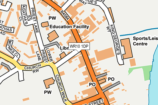 WR10 1DP map - OS OpenMap – Local (Ordnance Survey) WR10 1DP map - OS OpenMap – Local (Ordnance Survey)
