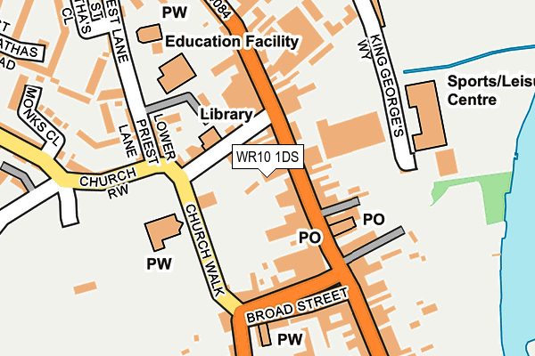 WR10 1DS map - OS OpenMap – Local (Ordnance Survey) WR10 1DS map - OS OpenMap – Local (Ordnance Survey)