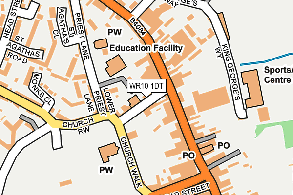WR10 1DT map - OS OpenMap – Local (Ordnance Survey)