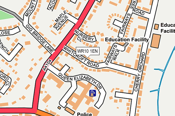WR10 1EN map - OS OpenMap – Local (Ordnance Survey) WR10 1EN map - OS OpenMap – Local (Ordnance Survey)