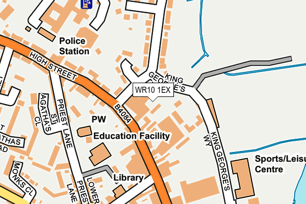 WR10 1EX map - OS OpenMap – Local (Ordnance Survey) WR10 1EX map - OS OpenMap – Local (Ordnance Survey)