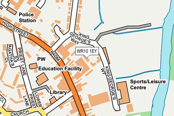 WR10 1EY map - OS OpenMap – Local (Ordnance Survey) WR10 1EY map - OS OpenMap – Local (Ordnance Survey)