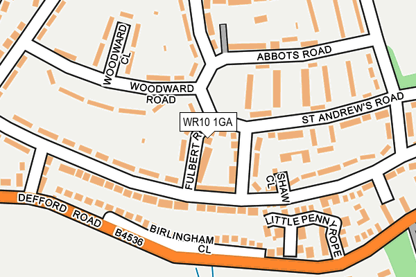 WR10 1GA map - OS OpenMap – Local (Ordnance Survey) WR10 1GA map - OS OpenMap – Local (Ordnance Survey)