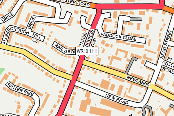 WR10 1HH map - OS OpenMap – Local (Ordnance Survey) WR10 1HH map - OS OpenMap – Local (Ordnance Survey)
