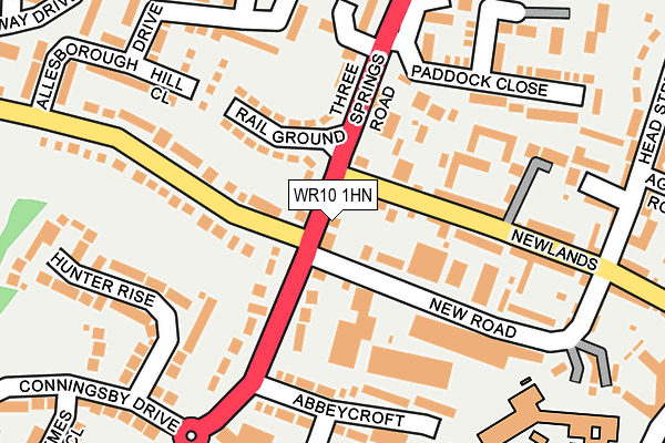 WR10 1HN map - OS OpenMap – Local (Ordnance Survey) WR10 1HN map - OS OpenMap – Local (Ordnance Survey)