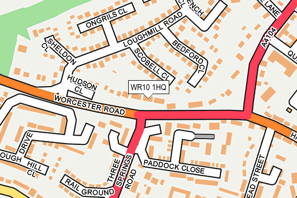 WR10 1HQ map - OS OpenMap – Local (Ordnance Survey) WR10 1HQ map - OS OpenMap – Local (Ordnance Survey)