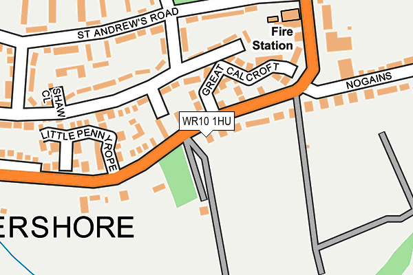WR10 1HU map - OS OpenMap – Local (Ordnance Survey)