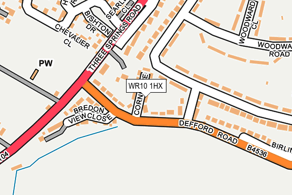 WR10 1HX map - OS OpenMap – Local (Ordnance Survey) WR10 1HX map - OS OpenMap – Local (Ordnance Survey)