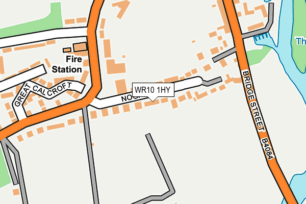 WR10 1HY map - OS OpenMap – Local (Ordnance Survey) WR10 1HY map - OS OpenMap – Local (Ordnance Survey)
