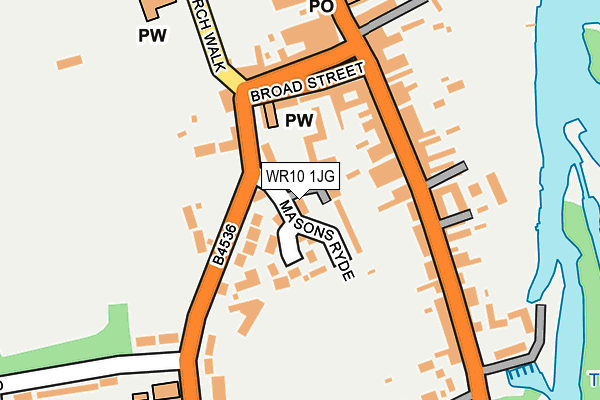 WR10 1JG map - OS OpenMap – Local (Ordnance Survey) WR10 1JG map - OS OpenMap – Local (Ordnance Survey)