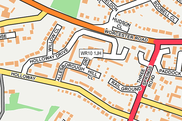 WR10 1JH map - OS OpenMap – Local (Ordnance Survey) WR10 1JH map - OS OpenMap – Local (Ordnance Survey)