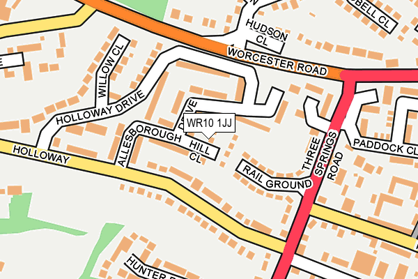 WR10 1JJ map - OS OpenMap – Local (Ordnance Survey) WR10 1JJ map - OS OpenMap – Local (Ordnance Survey)