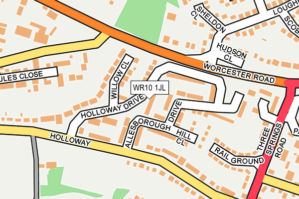 WR10 1JL map - OS OpenMap – Local (Ordnance Survey) WR10 1JL map - OS OpenMap – Local (Ordnance Survey)