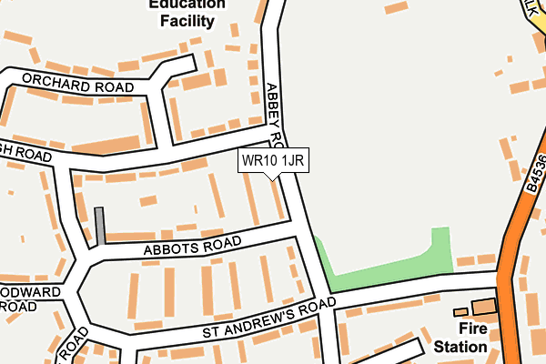 WR10 1JR map - OS OpenMap – Local (Ordnance Survey) WR10 1JR map - OS OpenMap – Local (Ordnance Survey)