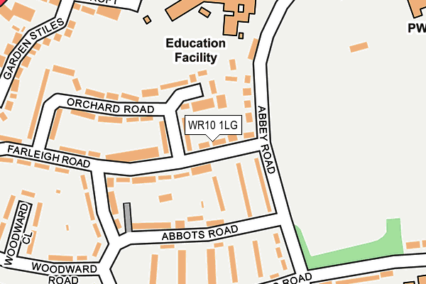 WR10 1LG map - OS OpenMap – Local (Ordnance Survey) WR10 1LG map - OS OpenMap – Local (Ordnance Survey)
