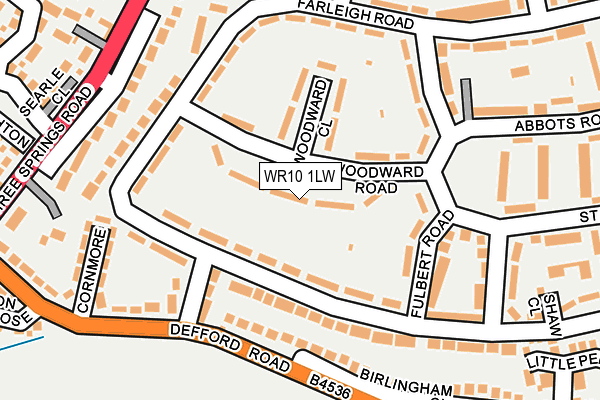 WR10 1LW map - OS OpenMap – Local (Ordnance Survey) WR10 1LW map - OS OpenMap – Local (Ordnance Survey)