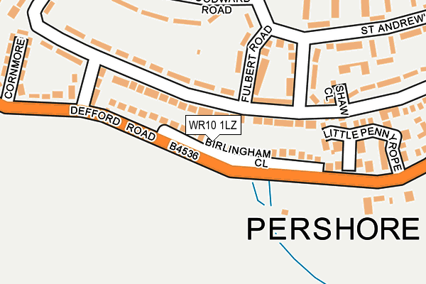 WR10 1LZ map - OS OpenMap – Local (Ordnance Survey) WR10 1LZ map - OS OpenMap – Local (Ordnance Survey)
