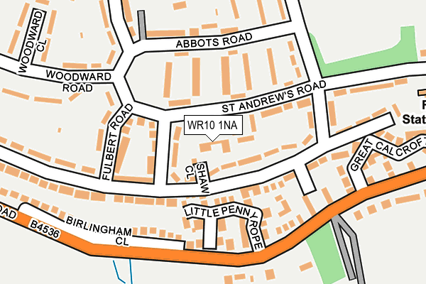 WR10 1NA map - OS OpenMap – Local (Ordnance Survey) WR10 1NA map - OS OpenMap – Local (Ordnance Survey)