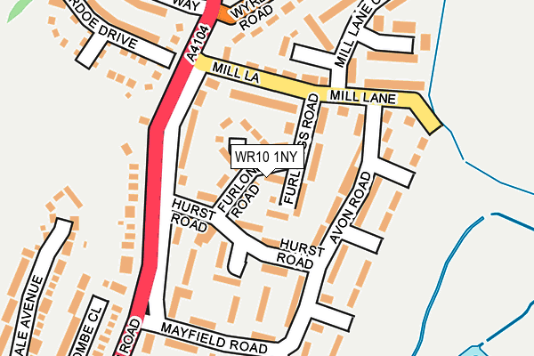 WR10 1NY map - OS OpenMap – Local (Ordnance Survey) WR10 1NY map - OS OpenMap – Local (Ordnance Survey)