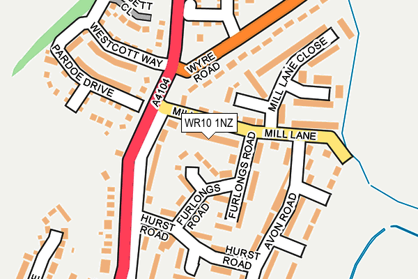 WR10 1NZ map - OS OpenMap – Local (Ordnance Survey) WR10 1NZ map - OS OpenMap – Local (Ordnance Survey)