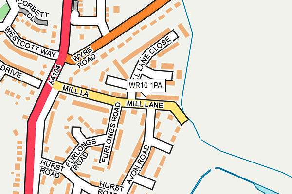 WR10 1PA map - OS OpenMap – Local (Ordnance Survey) WR10 1PA map - OS OpenMap – Local (Ordnance Survey)