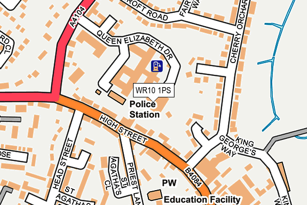 WR10 1PS map - OS OpenMap – Local (Ordnance Survey) WR10 1PS map - OS OpenMap – Local (Ordnance Survey)