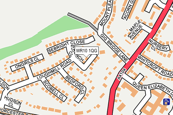 WR10 1QG map - OS OpenMap – Local (Ordnance Survey) WR10 1QG map - OS OpenMap – Local (Ordnance Survey)