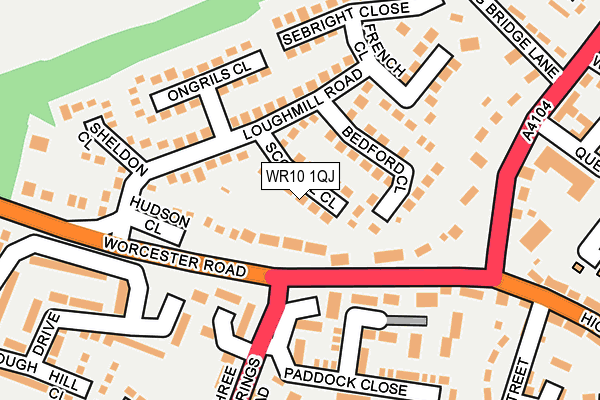 WR10 1QJ map - OS OpenMap – Local (Ordnance Survey) WR10 1QJ map - OS OpenMap – Local (Ordnance Survey)