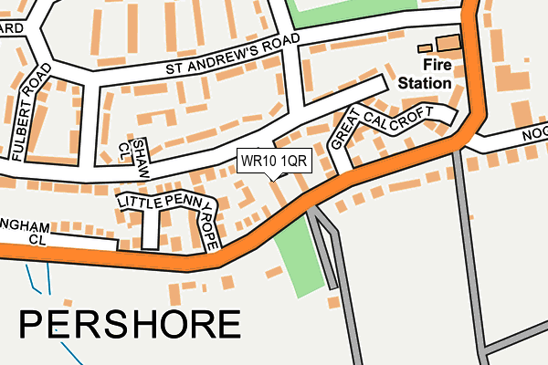 WR10 1QR map - OS OpenMap – Local (Ordnance Survey)