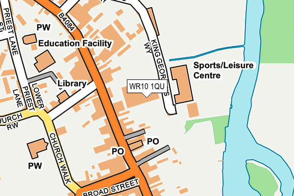 WR10 1QU map - OS OpenMap – Local (Ordnance Survey) WR10 1QU map - OS OpenMap – Local (Ordnance Survey)