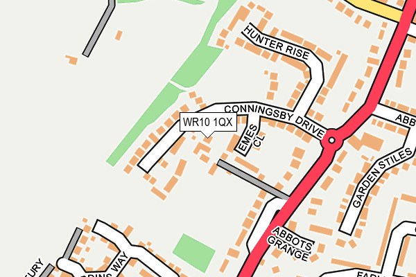 WR10 1QX map - OS OpenMap – Local (Ordnance Survey)