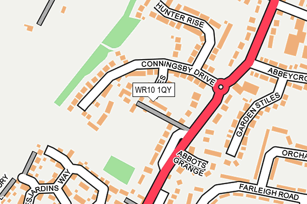 WR10 1QY map - OS OpenMap – Local (Ordnance Survey) WR10 1QY map - OS OpenMap – Local (Ordnance Survey)