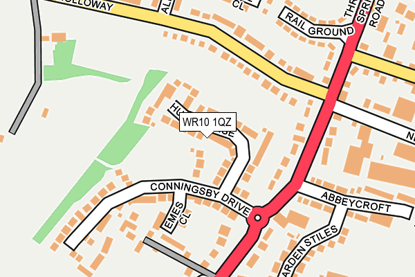 WR10 1QZ map - OS OpenMap – Local (Ordnance Survey) WR10 1QZ map - OS OpenMap – Local (Ordnance Survey)