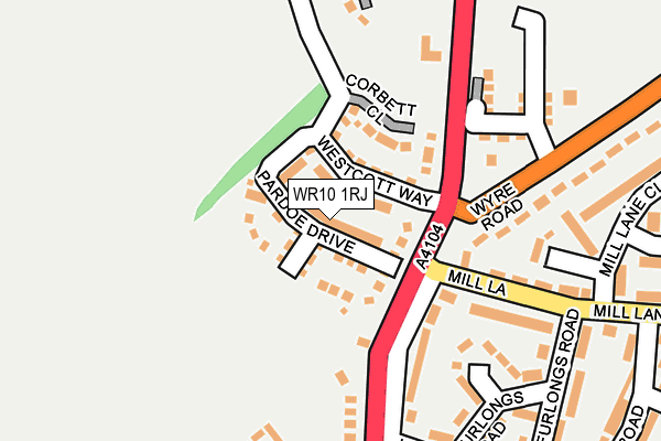 WR10 1RJ map - OS OpenMap – Local (Ordnance Survey) WR10 1RJ map - OS OpenMap – Local (Ordnance Survey)