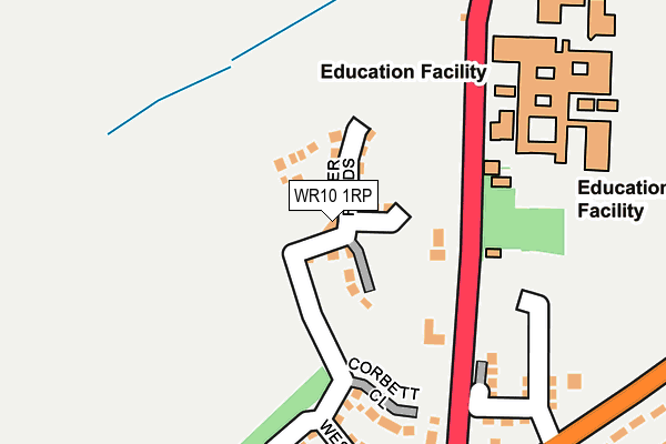 WR10 1RP map - OS OpenMap – Local (Ordnance Survey) WR10 1RP map - OS OpenMap – Local (Ordnance Survey)