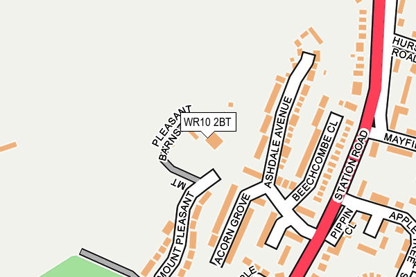 WR10 2BT map - OS OpenMap – Local (Ordnance Survey) WR10 2BT map - OS OpenMap – Local (Ordnance Survey)