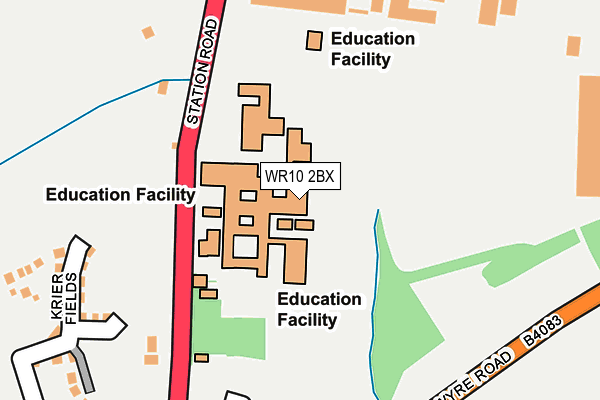 WR10 2BX map - OS OpenMap – Local (Ordnance Survey) WR10 2BX map - OS OpenMap – Local (Ordnance Survey)